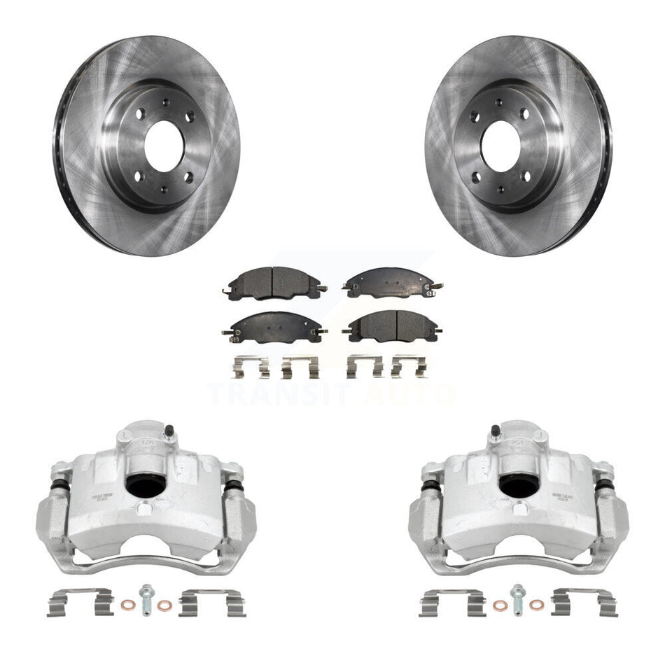 Front Disc Brake Caliper Rotors And Ceramic Pads Kit For Ford Focus KC8-100488T
