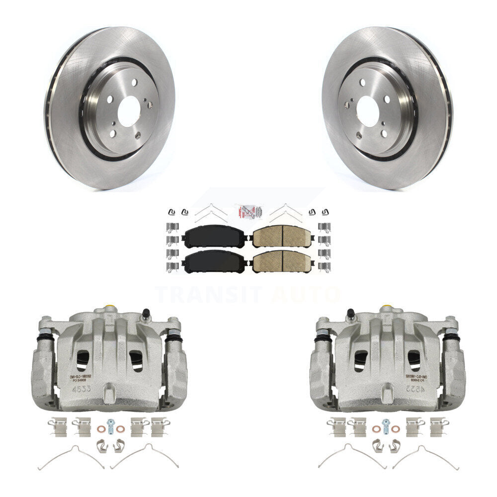 Front Disc Brake Caliper Rotors And Ceramic Pads Kit For 2022 Lexus NX350h NX350 NX250 KC8-100489N