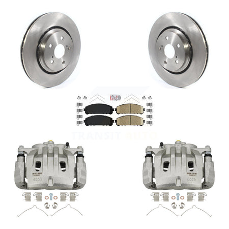 Front Disc Brake Caliper Rotors And Ceramic Pads Kit For 2022 Lexus NX350h NX350 NX250 KC8-100489N