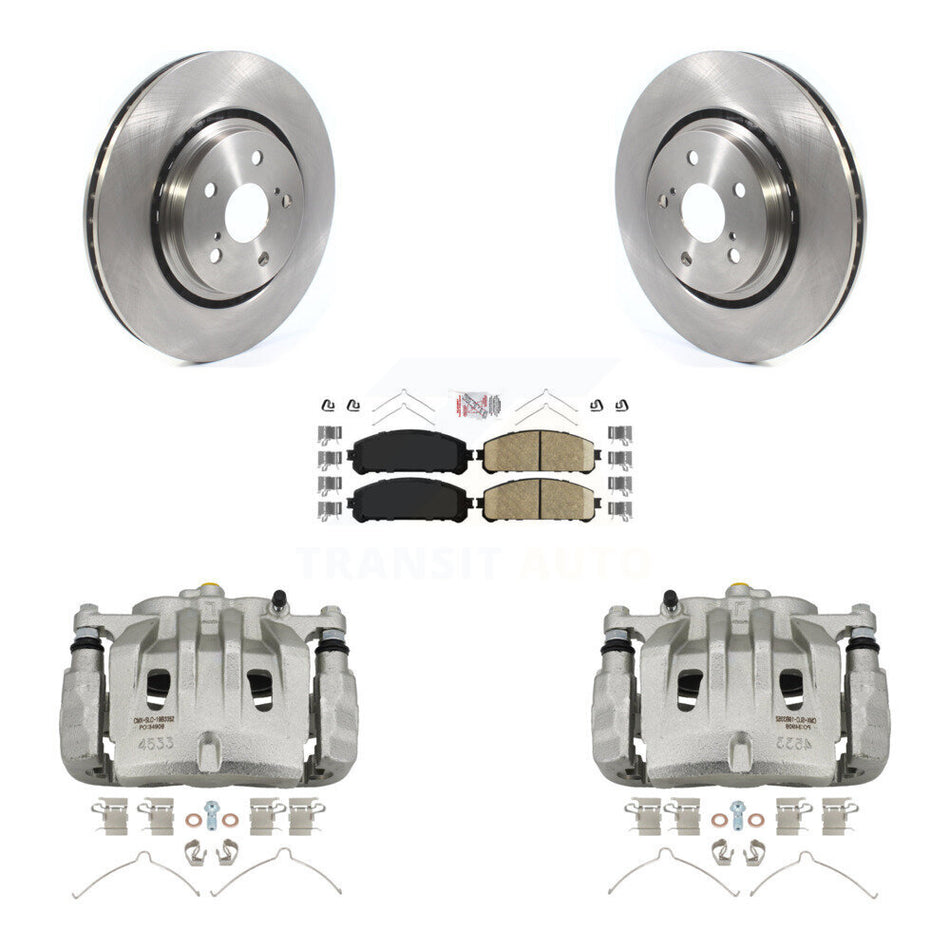 Front Disc Brake Caliper Rotors And Ceramic Pads Kit For 2022 Lexus NX350h NX350 NX250 KC8-100489N