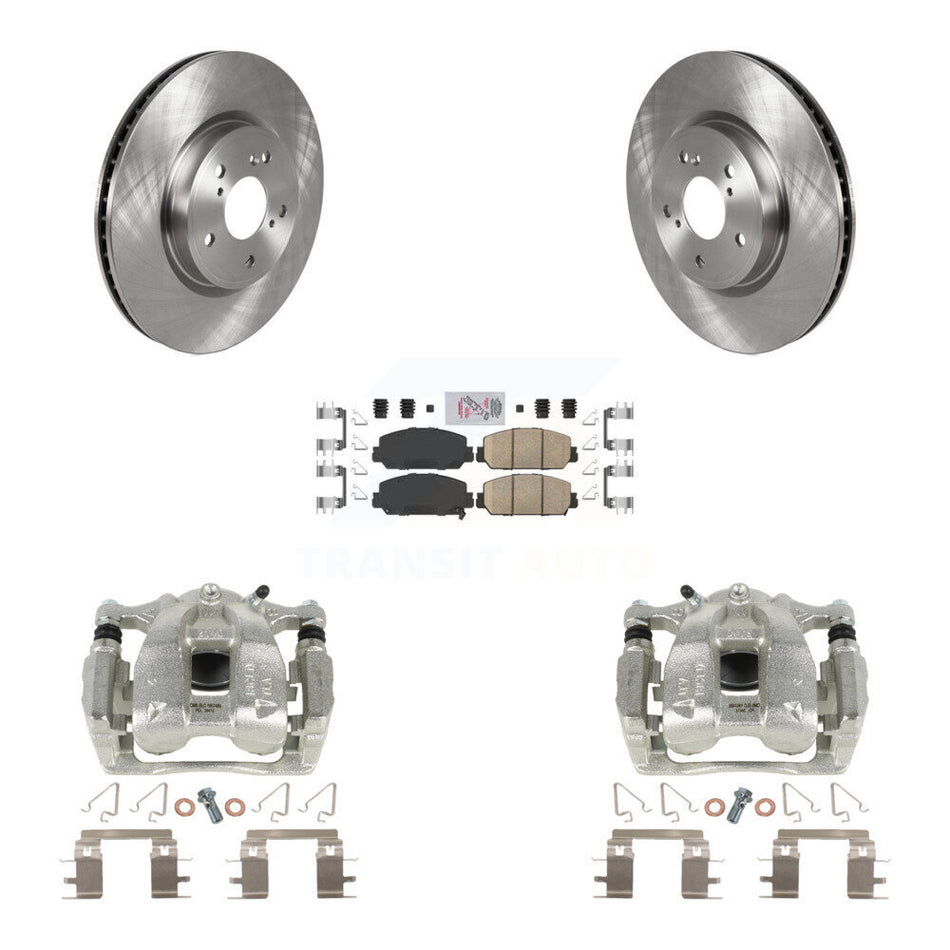 Front Disc Brake Caliper Rotors And Ceramic Pads Kit For Honda CR-V KC8-100492N
