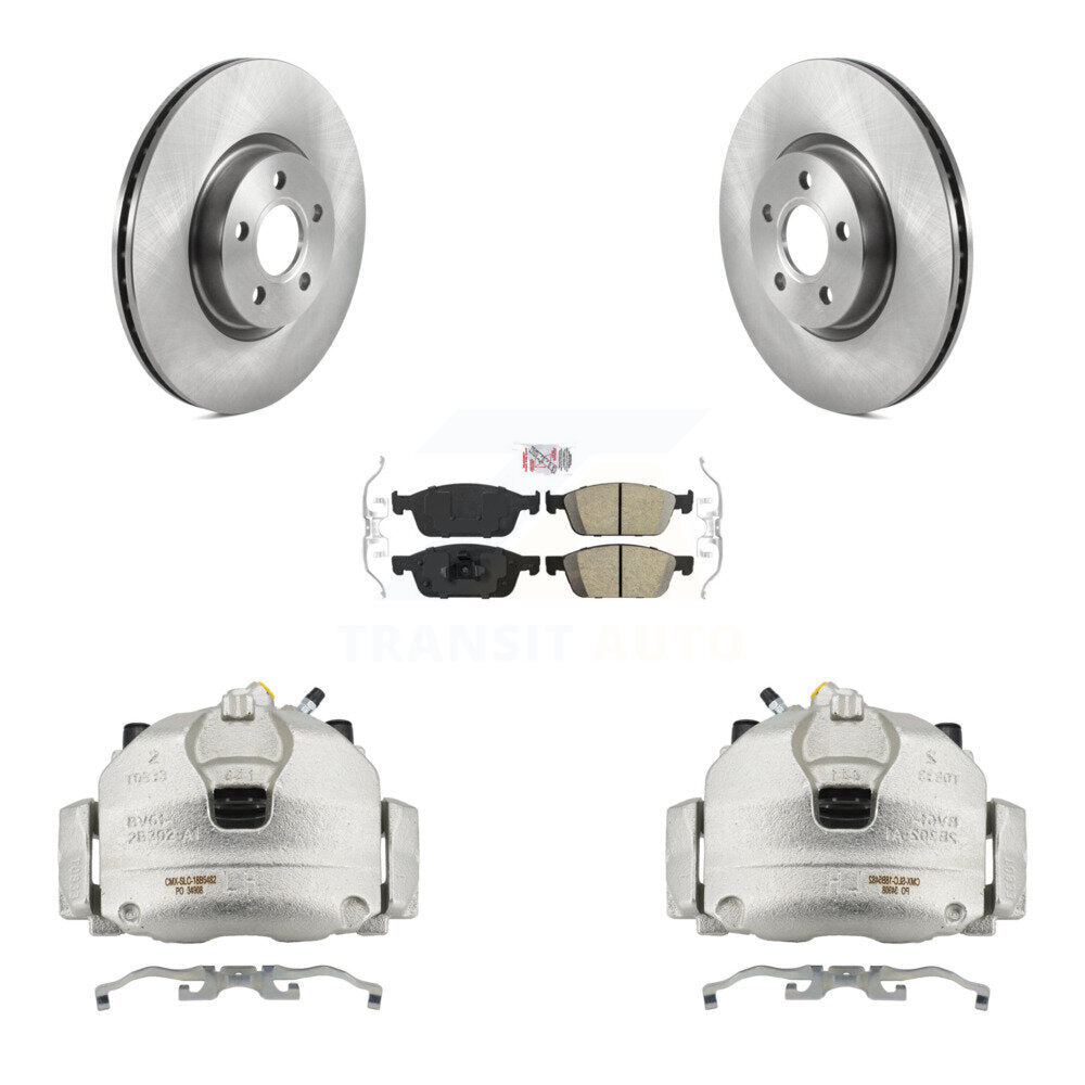 Front Disc Brake Caliper Rotors And Ceramic Pads Kit For Ford Transit Connect KC8-100494N