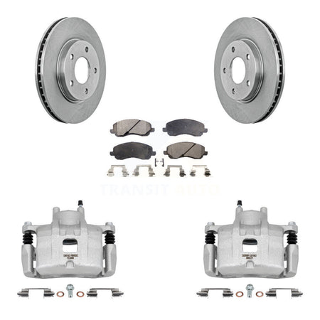 Front Disc Brake Caliper Rotors And Ceramic Pads Kit For Mitsubishi Lancer KC8-100496T