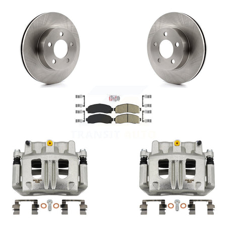 Front Disc Brake Caliper Rotors And Ceramic Pads Kit For Ford Ranger Mazda B4000 4WD KC8-100498N