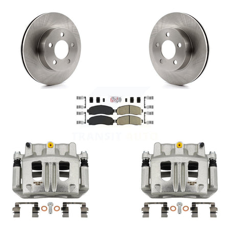 Front Disc Brake Caliper Rotors And Ceramic Pads Kit For Ford Ranger Mazda B4000 4WD KC8-100499N