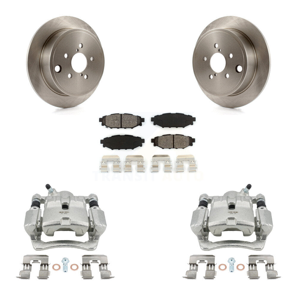 Rear Disc Brake Caliper Rotors And Semi-Metallic Pad Kit For Subaru Impreza Forester WRX KC8-100499S