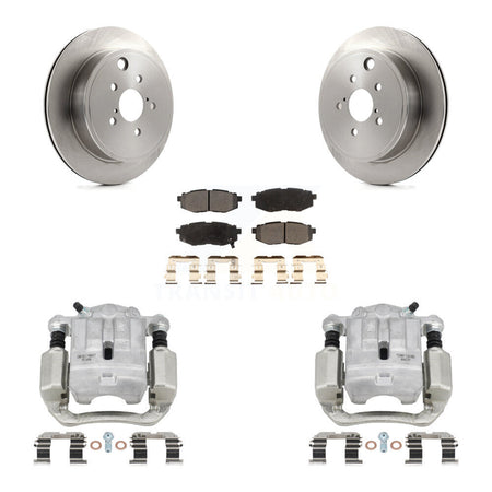 Rear Disc Brake Caliper Rotors And Semi-Metallic Pads Kit For Subaru Outback Legacy KC8-100500P