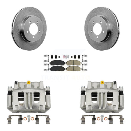 Front Disc Brake Caliper Rotor And Ceramic Pad Kit For Ford Explorer Mercury Mountaineer KC8-100501N