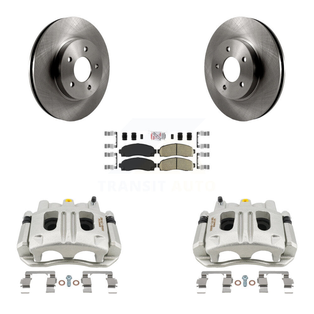 Front Disc Brake Caliper Rotors Ceramic Pad Kit For Chevrolet Equinox Saturn Vue Pontiac KC8-100503N