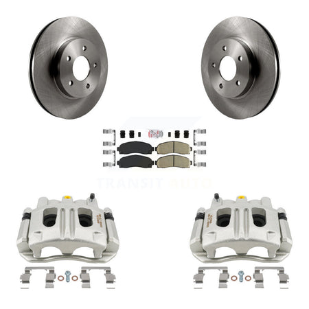 Front Disc Brake Caliper Rotors Ceramic Pad Kit For Chevrolet Equinox Saturn Vue Pontiac KC8-100503N