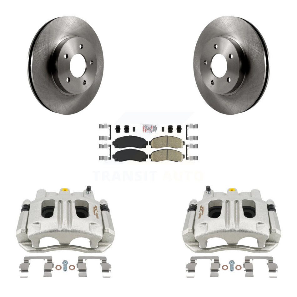 Front Disc Brake Caliper Rotors Ceramic Pad Kit For Chevrolet Equinox Saturn Vue Pontiac KC8-100503N