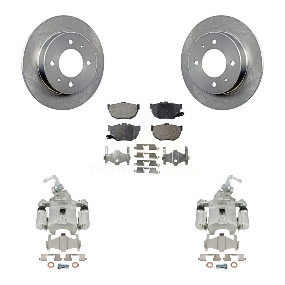 Rear Disc Brake Caliper Rotors And Semi-Metallic Pads Kit For Hyundai Elantra rear brakes KC8-100505P