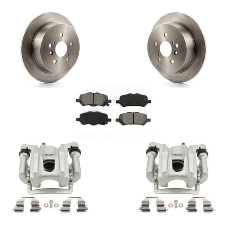 Rear Disc Brake Caliper Rotors And Semi-Metallic Pads Kit For 2009-2016 Toyota Venza KC8-100507S