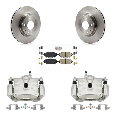 Front Disc Brake Caliper Rotors And Ceramic Pads Kit For Mazda 3 CX-3 Sport KC8-100514N