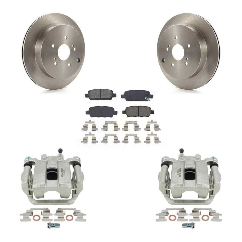 Rear Disc Brake Caliper Rotors And Semi-Metallic Pads Kit For 2009-2013 Suzuki Grand Vitara KC8-100514S