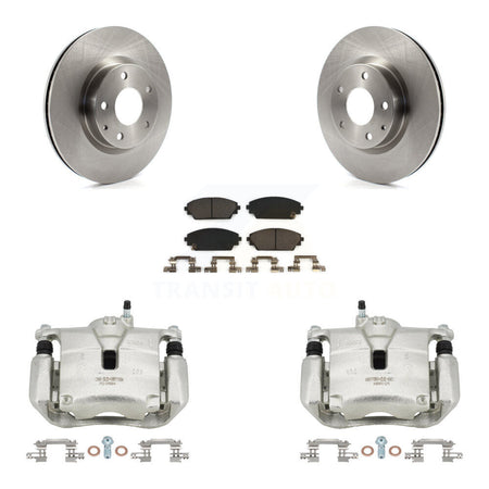 Front Disc Brake Caliper Rotors And Ceramic Pads Kit For Mazda 3 CX-3 Sport KC8-100516T