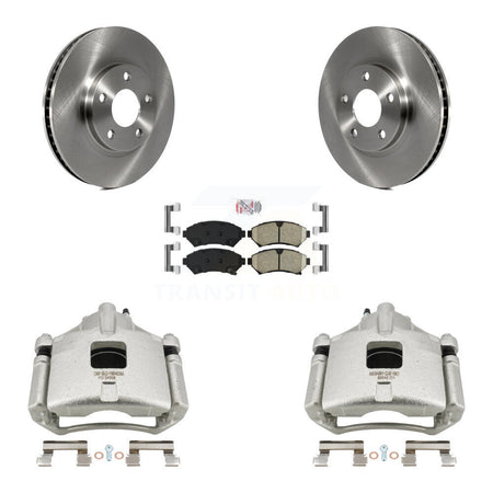 Front Brake Caliper Rotor Ceramic Pad Kit For Chevrolet Impala Buick LeSabre Monte Carlo KC8-100517N