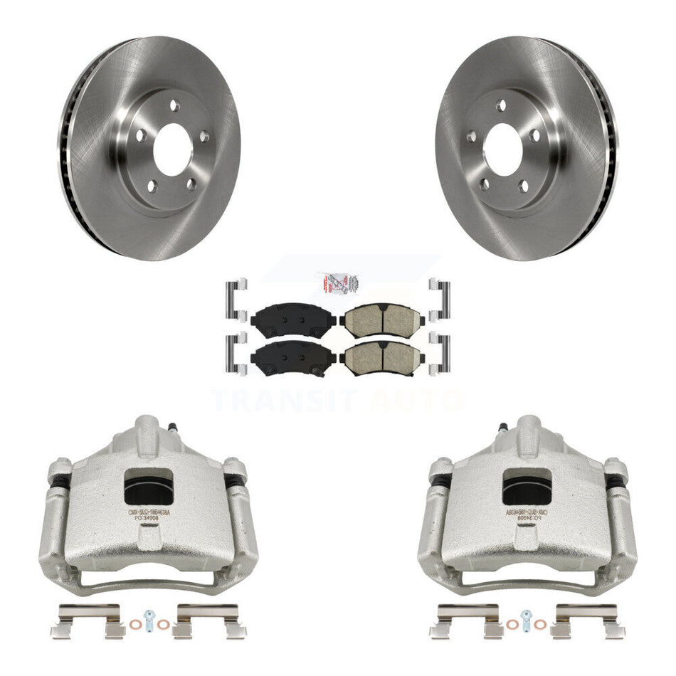 Front Brake Caliper Rotor Ceramic Pad Kit For Chevrolet Impala Buick LeSabre Monte Carlo KC8-100517N