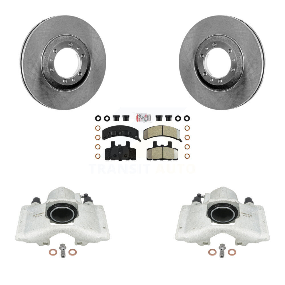 Front Disc Brake Caliper Rotors And Semi-Metallic Pads Kit For Cadillac DeVille Fleetwood 60 Special Commercial Chassis With Heavy Duty Brakes KC8-100519N by Transit Auto