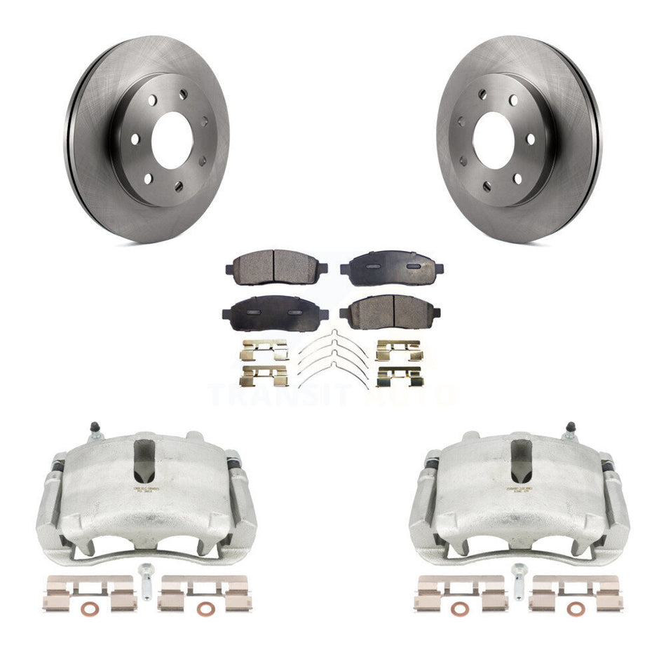 Front Disc Brake Caliper Rotors And Ceramic Pads Kit For Ford F-150 Lincoln Mark LT 4WD KC8-100520T by Transit Auto