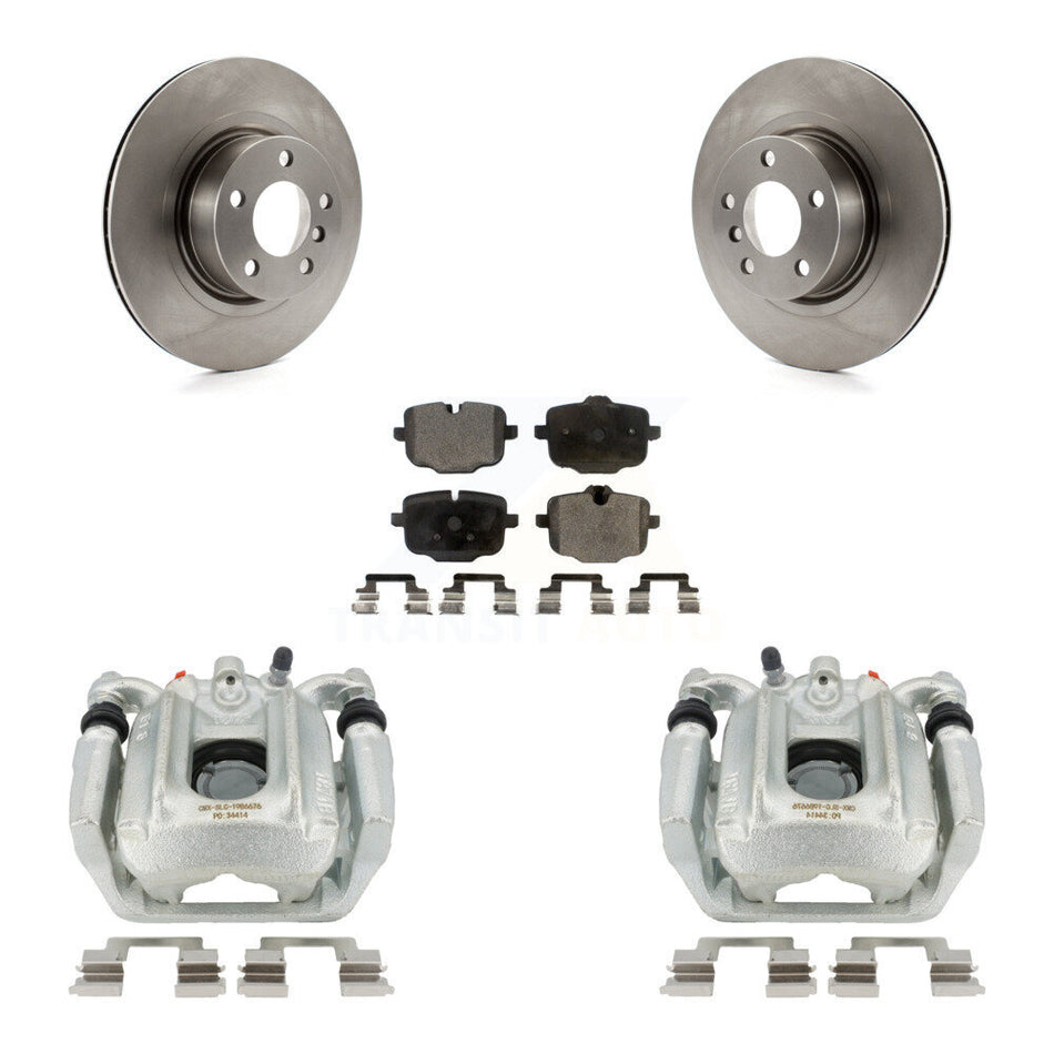 Rear Disc Brake Caliper Rotors And Semi-Metallic Pads Kit For 2012 BMW X3 From 10 11 KC8-100522P