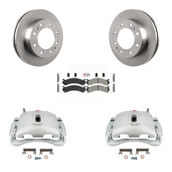 Front Disc Brake Caliper Rotors And Semi-Metallic Pads Kit For Chevrolet Express 3500 GMC Silverado Savana Sierra Classic 4500 KC8-100527N