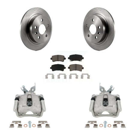 Rear Disc Brake Caliper Rotors Ceramic Pad Kit For Buick Regal LaCrosse Chevrolet Malibu KC8-100528C