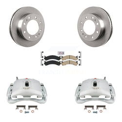 Front Disc Brake Caliper Rotors And Ceramic Pads Kit For Chevrolet Express 3500 GMC Silverado Savana Sierra Classic 4500 KC8-100528N