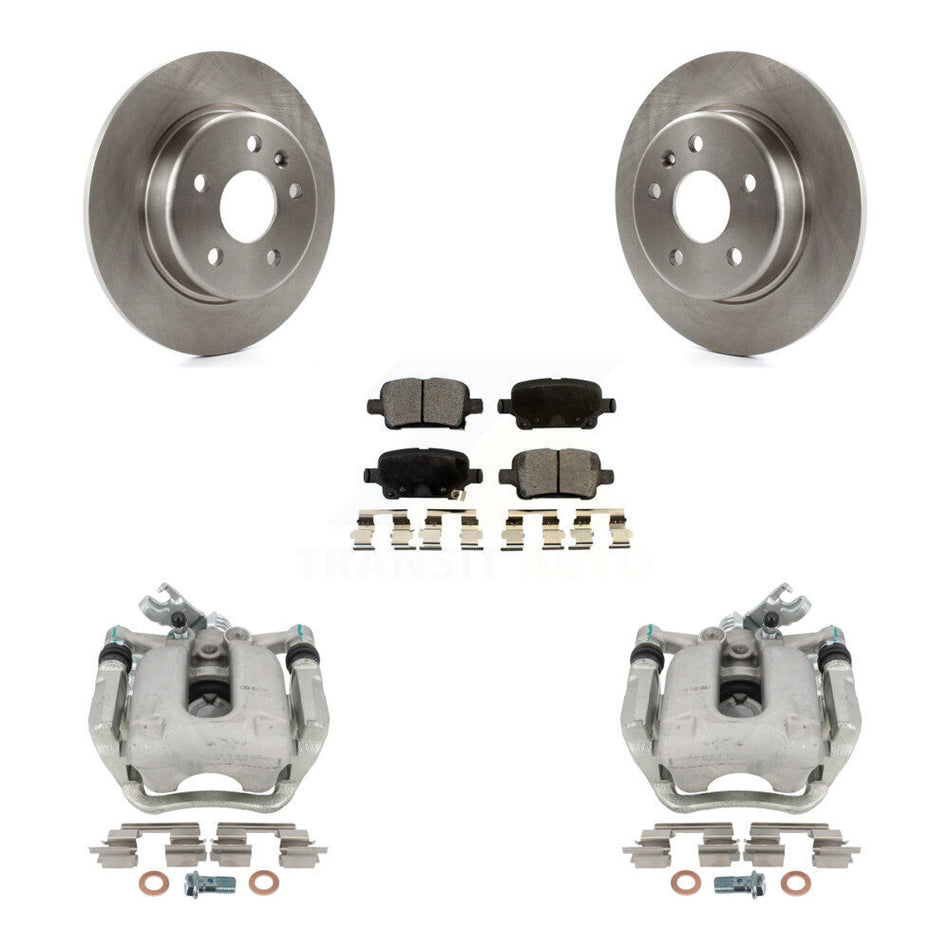 Rear Disc Brake Caliper Rotors And Semi-Metallic Pads Kit For Chevrolet Cruze KC8-100528P