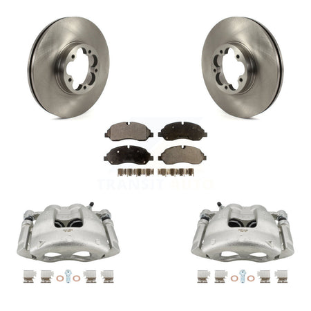 Front Disc Brake Caliper Rotors And Ceramic Pads Kit For Ford Transit-350 HD KC8-100530T