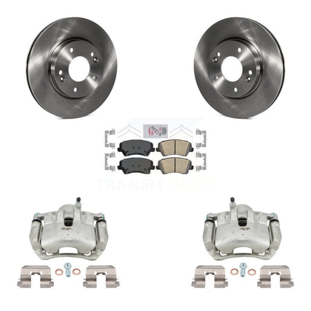 Front Brake Caliper Rotor & Ceramic Pad Kit For Kia Forte Hyundai Elantra GT Forte5 Koup KC8-100531N