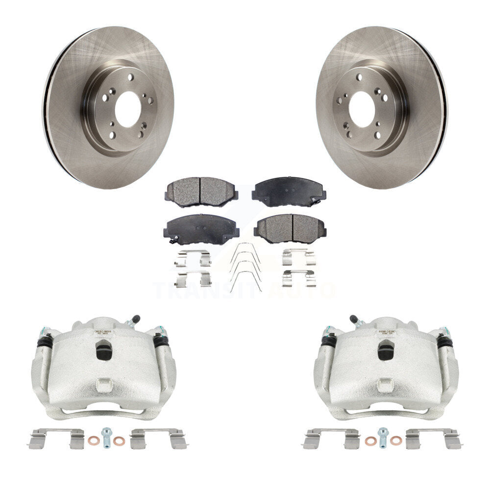 Front Disc Brake Caliper Rotors And Ceramic Pads Kit For Honda Civic Acura ILX KC8-100532T