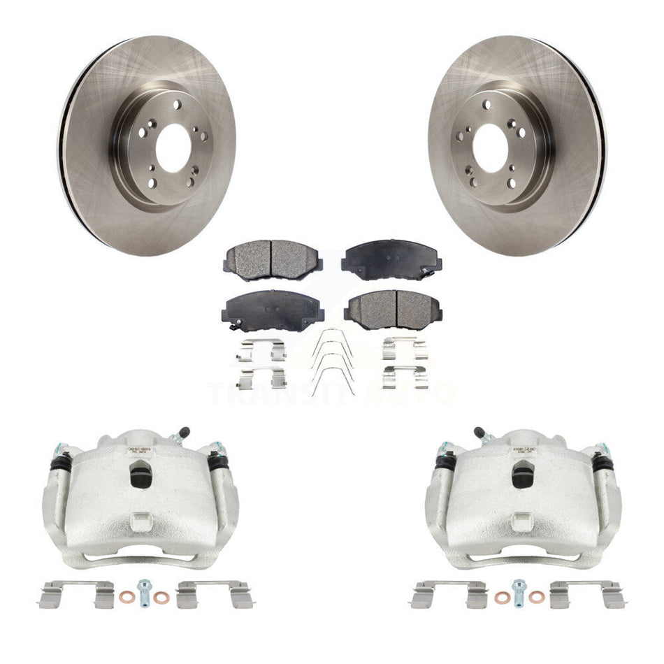 Front Disc Brake Caliper Rotors And Ceramic Pads Kit For Honda Civic Acura ILX KC8-100532T