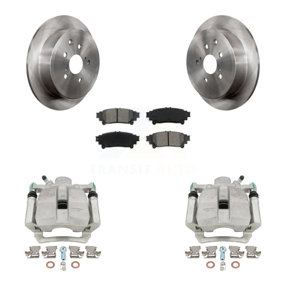 Rear Disc Brake Caliper Rotors And Semi-Metallic Pads Kit For Toyota Highlander Sienna Lexus RX350 RX450h KC8-100536S