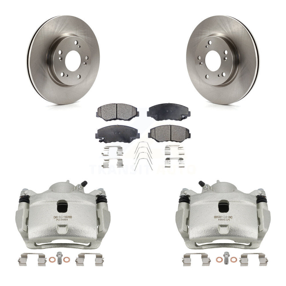 Front Disc Brake Caliper Rotors And Ceramic Pads Kit For 2013 Acura ILX 2.0L KC8-100538T