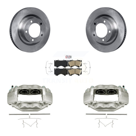 Front Disc Brake Caliper Rotors And Ceramic Pads Kit For Toyota Tundra Sequoia KC8-100539N