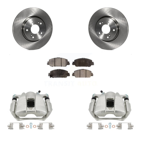 Front Disc Brake Caliper Rotors And Ceramic Pads Kit For Honda HR-V Accord KC8-100540T
