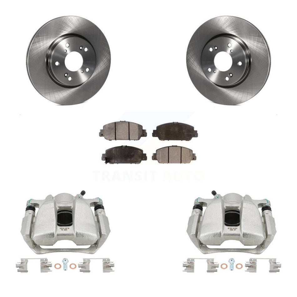 Front Disc Brake Caliper Rotors And Ceramic Pads Kit For Honda HR-V Accord KC8-100540T