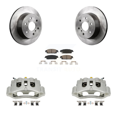 Rear Disc Brake Caliper Rotors And Ceramic Pads Kit For Chevrolet Suburban HD KC8-100542C