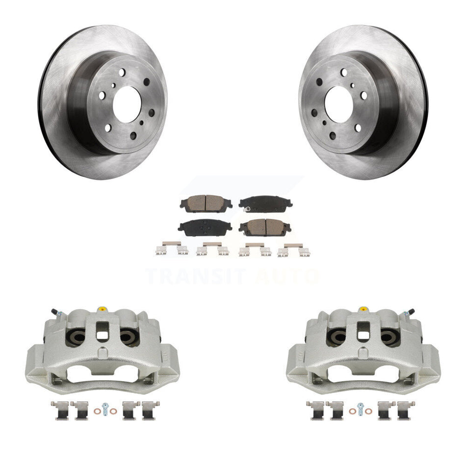 Rear Disc Brake Caliper Rotors And Ceramic Pads Kit For Chevrolet Suburban HD KC8-100542C