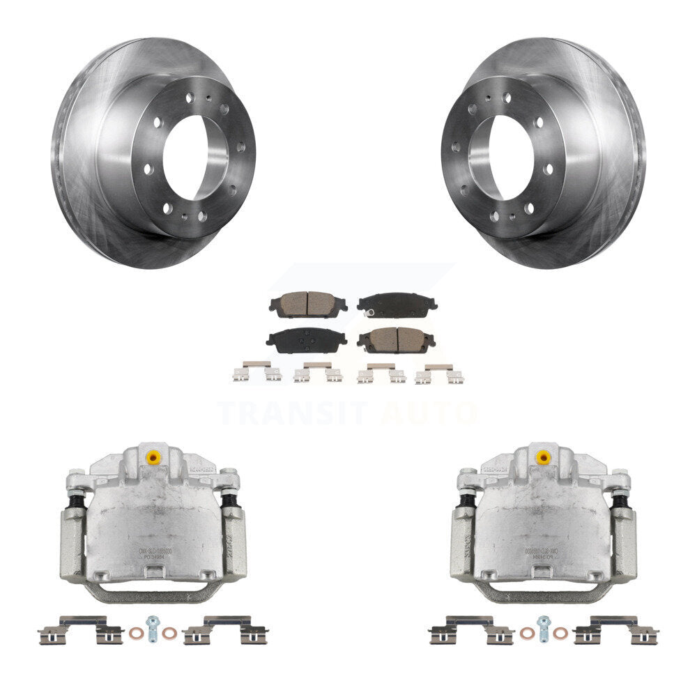 Rear Brake Caliper Rotors Ceramic Pad Kit For 2017-2019 Chevrolet Suburban Premier/LT/LS KC8-100543C