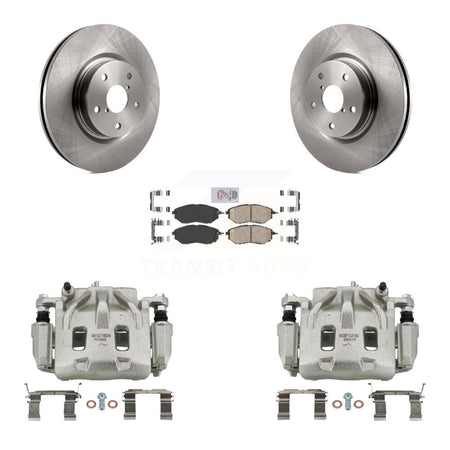 Front Disc Brake Caliper Rotors Ceramic Pad Kit For Subaru Outback WRX Legacy Tribeca B9 KC8-100544N