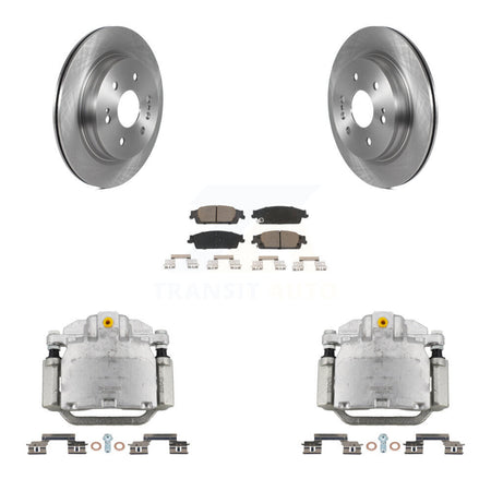 Rear Brake Caliper Rotor Ceramic Pad Kit For 2019 Chevrolet Silverado 1500 LD GMC Sierra KC8-100545C