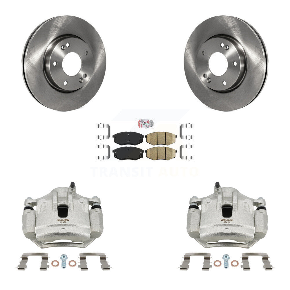 Front Disc Brake Caliper Rotors And Ceramic Pads Kit For Hyundai Tucson Kia Sportage FWD KC8-100546N