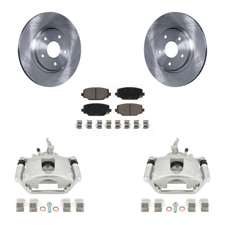 Rear Disc Brake Caliper Rotors And Ceramic Pads Kit For 2014-2020 Dodge Journey KC8-100548C