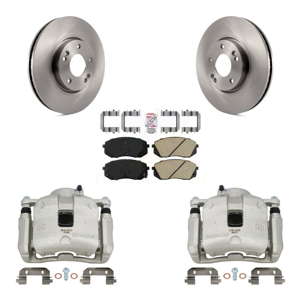 Front Disc Brake Caliper Rotors Ceramic Pad Kit For 2016 Kia Sportage 2.4L From 12 10 15 KC8-100549N