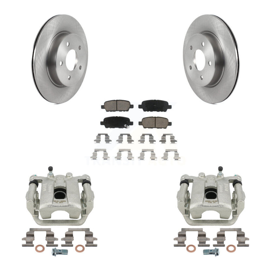 Rear Disc Brake Caliper Rotors And Ceramic Pads Kit For Nissan Rogue Sport LEAF KC8-100550C