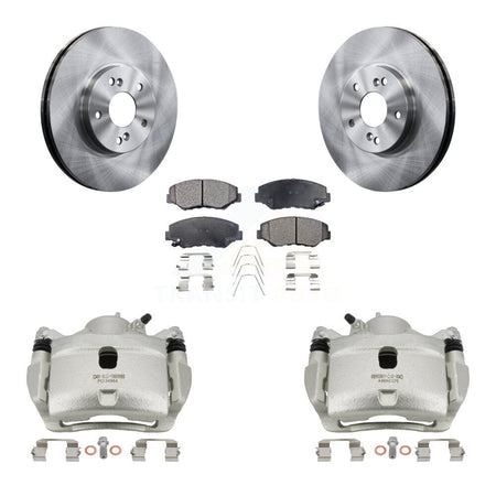 Front Disc Brake Caliper Rotors And Ceramic Pads Kit For Honda Accord KC8-100550T
