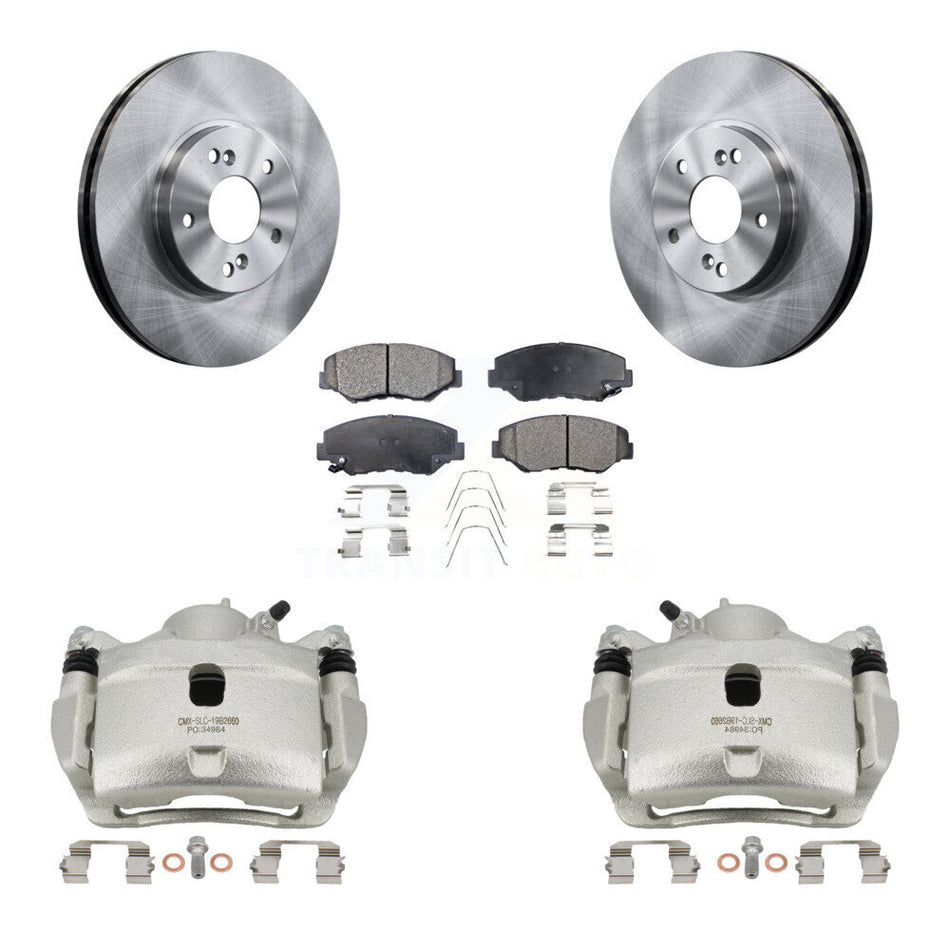 Front Disc Brake Caliper Rotors And Ceramic Pads Kit For Honda Accord KC8-100550T