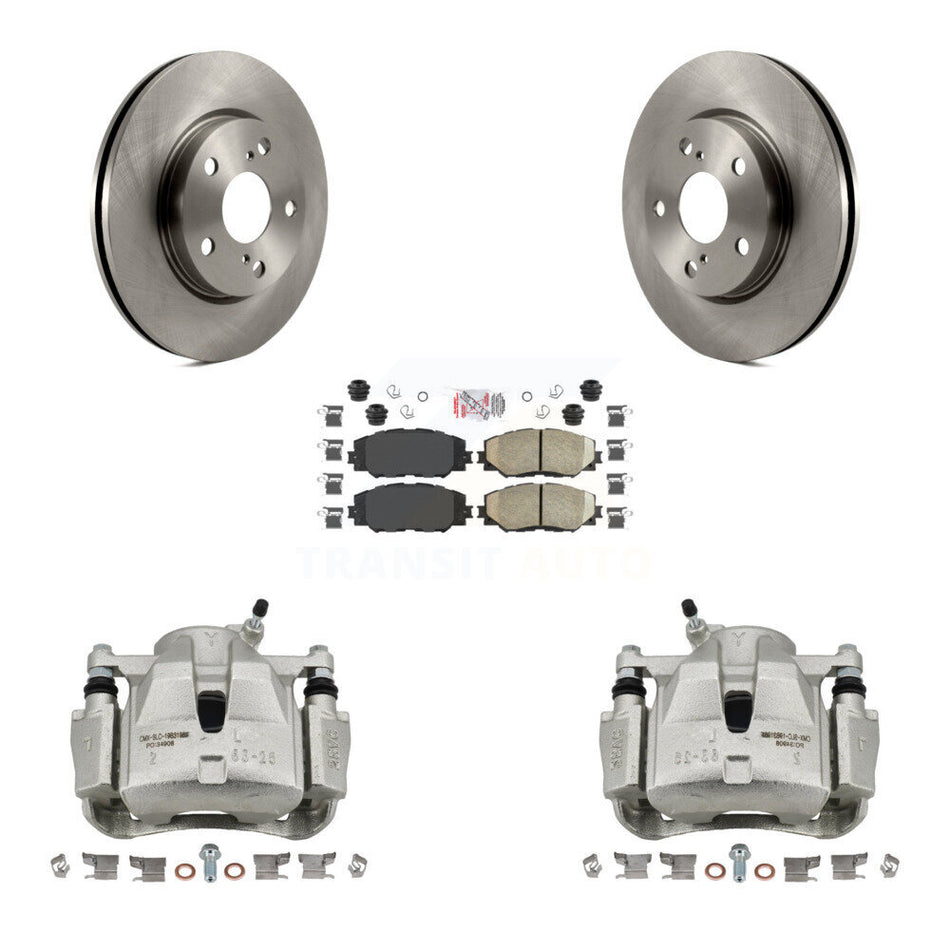 Front Disc Brake Caliper Rotors And Ceramic Pads Kit For Toyota RAV4 Scion xB Prius V Lexus HS250h KC8-100551N